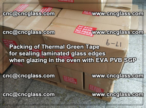 Packing of Thermal Green Tape for sealing laminated glass edges (10)