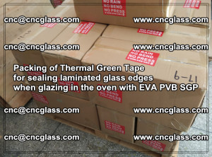Packing of Thermal Green Tape for sealing laminated glass edges (11)
