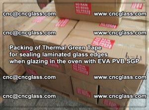 Packing of Thermal Green Tape for sealing laminated glass edges (12)