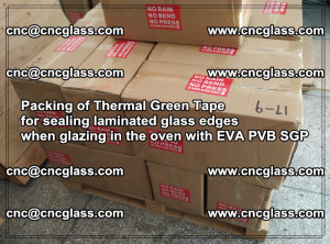 Packing of Thermal Green Tape for sealing laminated glass edges (14)