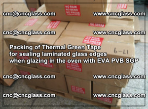Packing of Thermal Green Tape for sealing laminated glass edges (15)