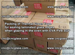 Packing of Thermal Green Tape for sealing laminated glass edges (16)