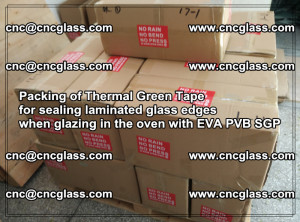 Packing of Thermal Green Tape for sealing laminated glass edges (17)