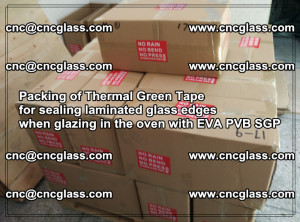 Packing of Thermal Green Tape for sealing laminated glass edges (18)