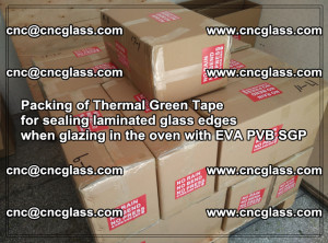 Packing of Thermal Green Tape for sealing laminated glass edges (2)