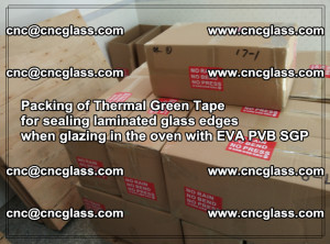 Packing of Thermal Green Tape for sealing laminated glass edges (21)