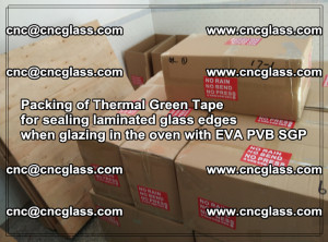 Packing of Thermal Green Tape for sealing laminated glass edges (22)