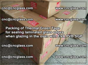 Packing of Thermal Green Tape for sealing laminated glass edges (24)