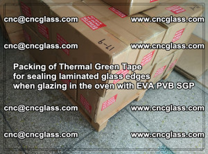 Packing of Thermal Green Tape for sealing laminated glass edges (26)