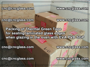 Packing of Thermal Green Tape for sealing laminated glass edges (31)
