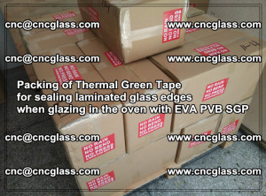Packing of Thermal Green Tape for sealing laminated glass edges (4)