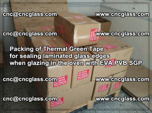Packing of Thermal Green Tape for sealing laminated glass edges (46)