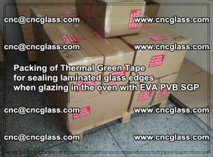 Packing of Thermal Green Tape for sealing laminated glass edges (50)