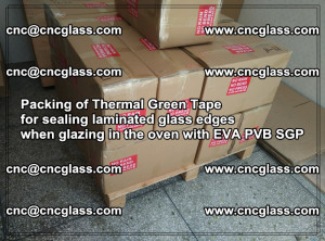 Packing of Thermal Green Tape for sealing laminated glass edges (51)