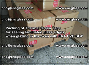 Packing of Thermal Green Tape for sealing laminated glass edges (52)