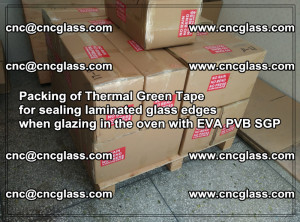 Packing of Thermal Green Tape for sealing laminated glass edges (54)