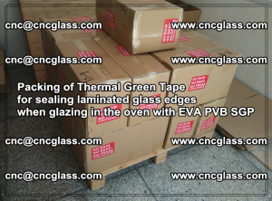 Packing of Thermal Green Tape for sealing laminated glass edges (55)