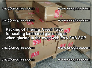 Packing of Thermal Green Tape for sealing laminated glass edges (56)
