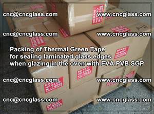 Packing of Thermal Green Tape for sealing laminated glass edges (6)