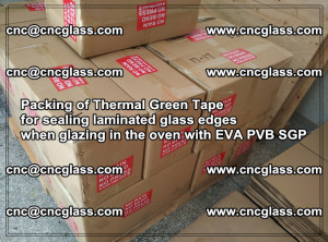 Packing of Thermal Green Tape for sealing laminated glass edges (62)