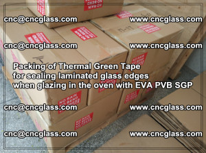 Packing of Thermal Green Tape for sealing laminated glass edges (63)