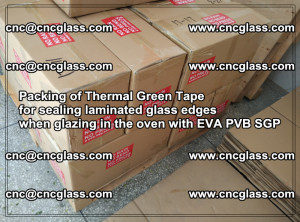 Packing of Thermal Green Tape for sealing laminated glass edges (65)