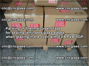 Packing of Thermal Green Tape for sealing laminated glass edges (70)