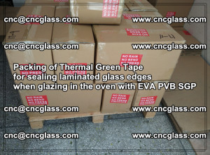 Packing of Thermal Green Tape for sealing laminated glass edges (71)
