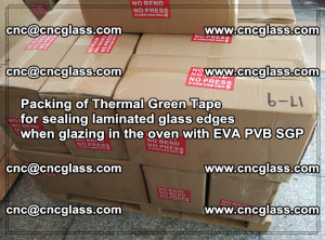 Packing of Thermal Green Tape for sealing laminated glass edges (78)