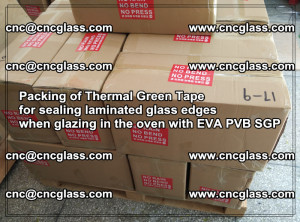 Packing of Thermal Green Tape for sealing laminated glass edges (79)
