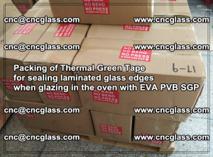 Packing of Thermal Green Tape for sealing laminated glass edges (80)