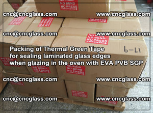 Packing of Thermal Green Tape for sealing laminated glass edges (81)