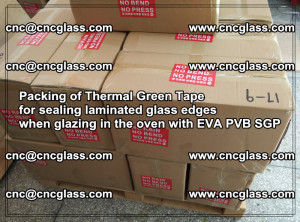 Packing of Thermal Green Tape for sealing laminated glass edges (82)
