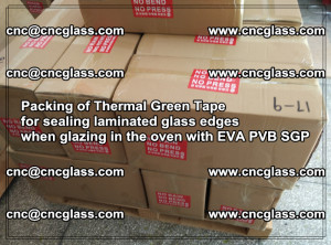 Packing of Thermal Green Tape for sealing laminated glass edges (83)