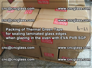 Packing of Thermal Green Tape for sealing laminated glass edges (84)