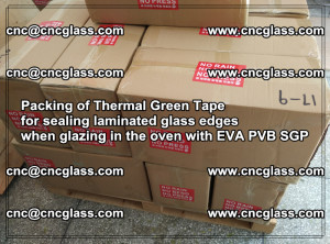 Packing of Thermal Green Tape for sealing laminated glass edges (85)