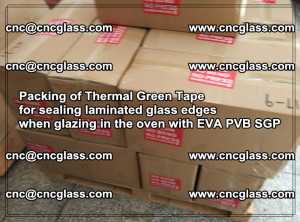 Packing of Thermal Green Tape for sealing laminated glass edges (89)