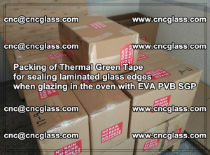 Packing of Thermal Green Tape for sealing laminated glass edges (9)